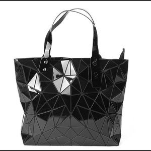 NEW~Black Geometric Weekend Bag